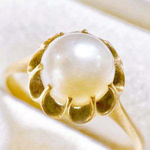 K18(18金) パールリング