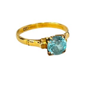 K18 ブルートパーズ リング