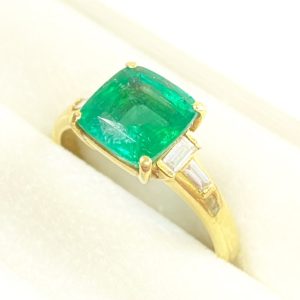 K18 エメラルド リング