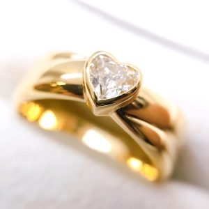 K18 18金 ダイヤモンドリング