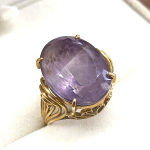 K18 18金 アメジスト リング
