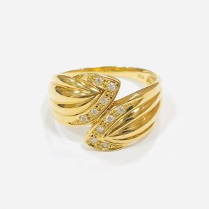 K18 メレダイヤ0.08ct リング