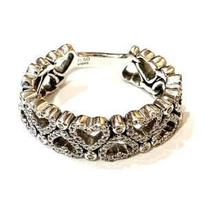 K18WG リング メレダイヤモンド 0.50ct