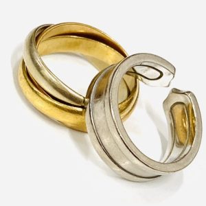 カルティエ K18リング トリニティ＆シー・ドゥ