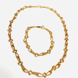 K18ネックレス＆ブレスレットセット