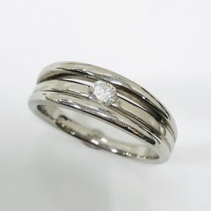 Pt900 リングダイヤモンド0.2ct付きリング