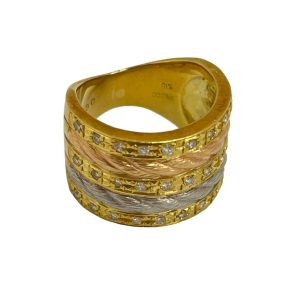 K18/Pt900 コンビリング