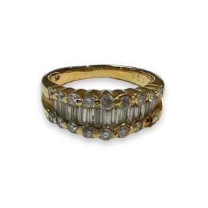 K18　メレダイヤ付きリング　　