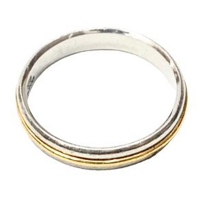 K18 Pt900 コンビ リング