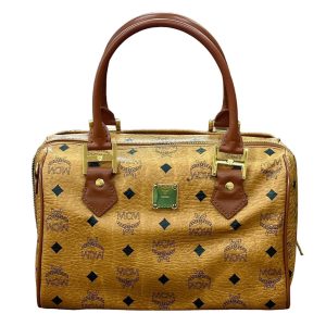 MCM ミニボストンバッグ ゴールド金具