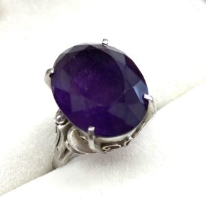 Pt900 プラチナ900 アメジスト リング