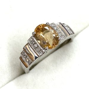 Pt900 プラチナ900 トルマリン リング