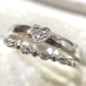 K18WG(ホワイトゴールド18金) メレダイヤ リング