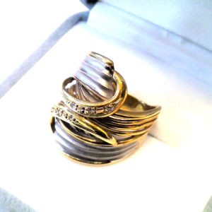 K18/Pt900 コンビリング