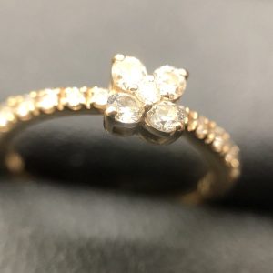 K18　ダイヤモンド付きリング