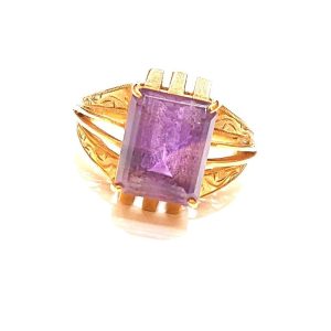 K18 アメジスト デザインリング