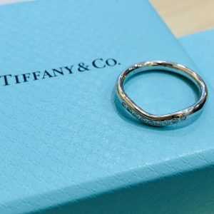 ティファニー Pt950 リング ダイヤ付