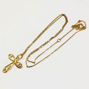 K18(18金) メレダイヤ ネックレス