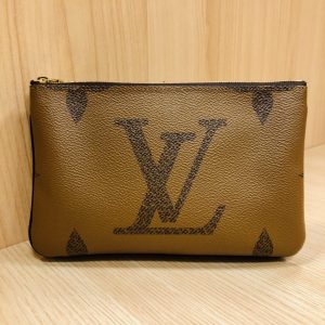 ルイヴィトン モノグラム・ジャイアント リバース ポシェット･ドゥーブル ジップ