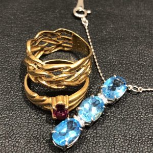 K18リング / K18WGネックレス