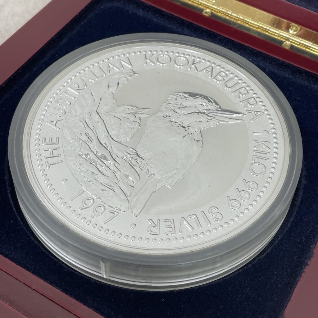 カワセミ銀貨1kg 1997年