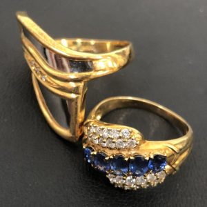 K18/Pt900リング(金ベース)