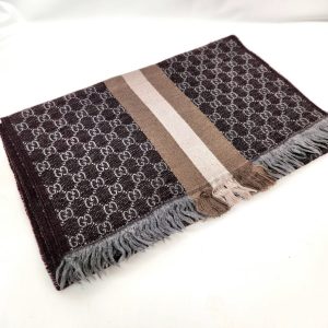 GUCCI グッチ ストール マフラー ウール シルク GG シェリーライン｜前橋市箱田町