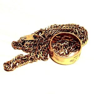 K18 リング ネックレス