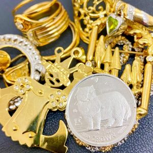 K18ネックレストップ / Pt1000コイン / K18リング