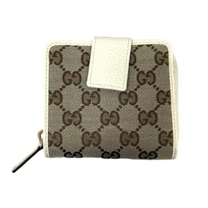 GUCCI グッチ GGキャンバス 二つ折り財布