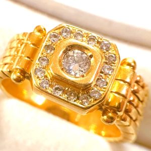 K18(18金) ダイヤモンドリング