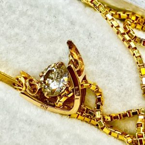 K18 18金 ダイヤ ネックレス