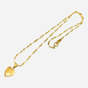 K18 ハートデザインネックレス