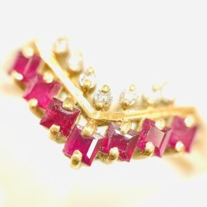 K18 ルビーリング 0.5ct