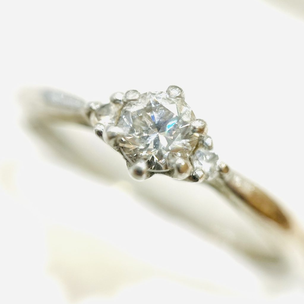 Pt900 ダイヤモンドリング 0.28ct