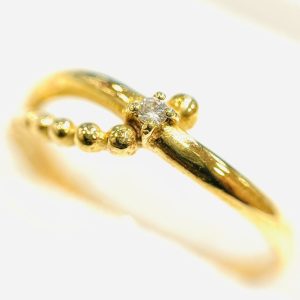 K18 メレダイヤリング