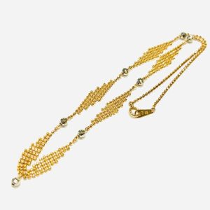 K18/Pt850 デザインネックレス