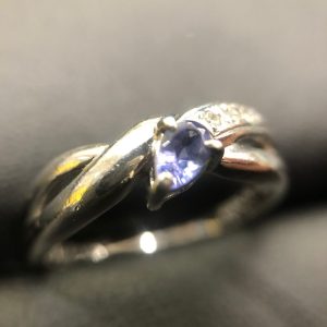 pt850 アメジスト付きプラチナリング