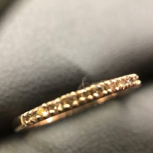 K10 ダイヤモンド付きリング