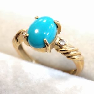 K18 トルコ石 リング