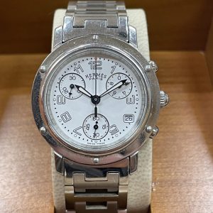 HERMES エルメス Clipper Chronograph クリッパークロノグラフ レディース 不動品