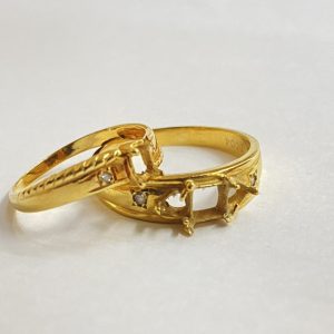 K18(18金) 石外し済みリング2点