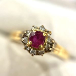 K18 ルビーリング