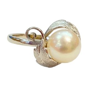 パールリング K18WG 指輪