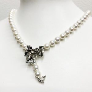 アコヤ真珠 シルバーネックレス