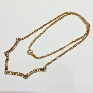 K18/Pt850 ネックレス