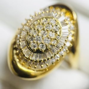 K18 18金 1.00Ct ダイヤモンド リング