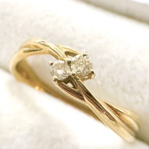 K18(18金) ダイヤモンドリング