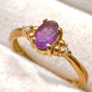 K18(18金) アメジストリング