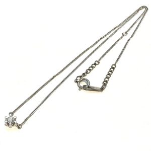 Pt850　ダイヤ付きネックレス